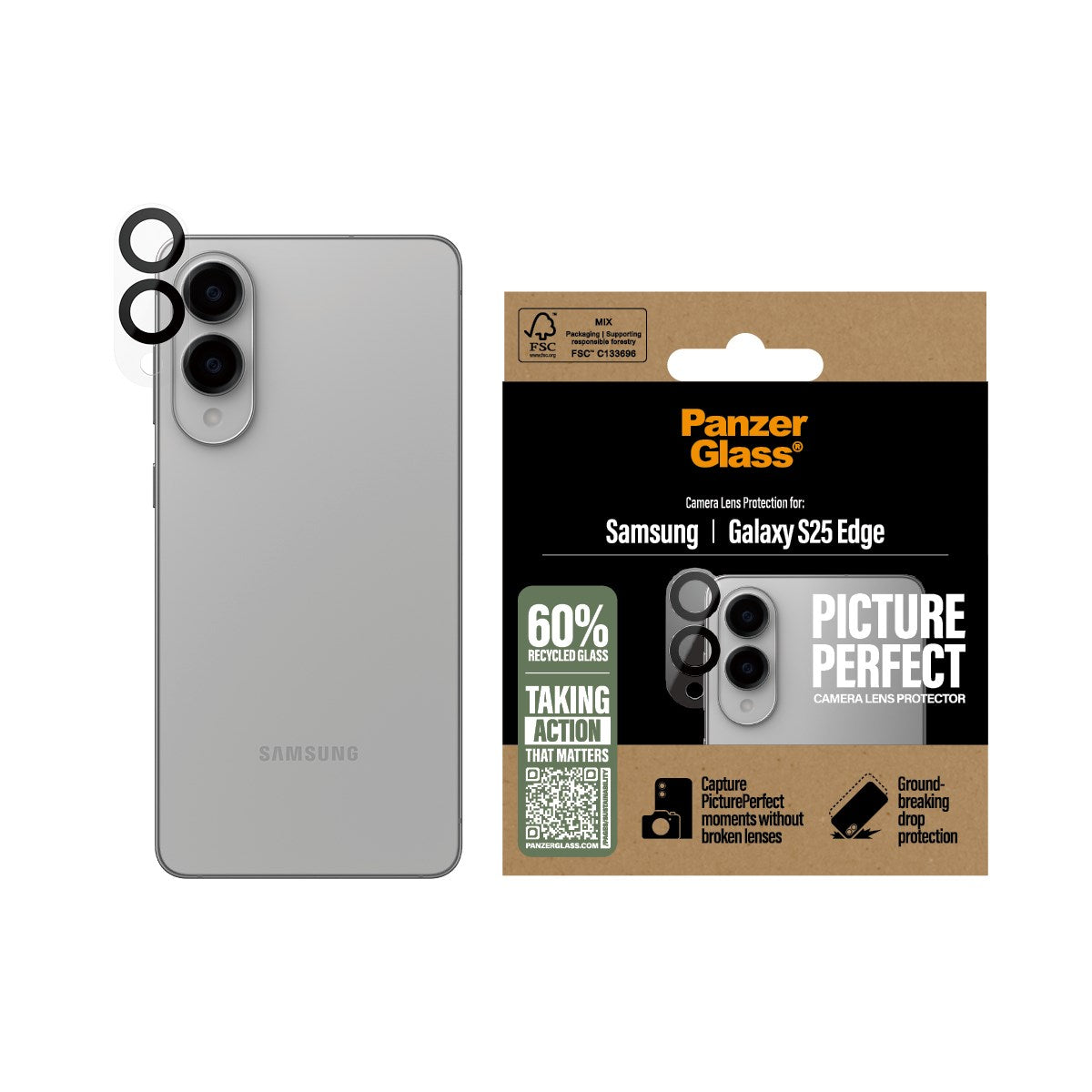 PanzerGlass® PicturePerfect Camera Lens Protector Samsung S25 Edge